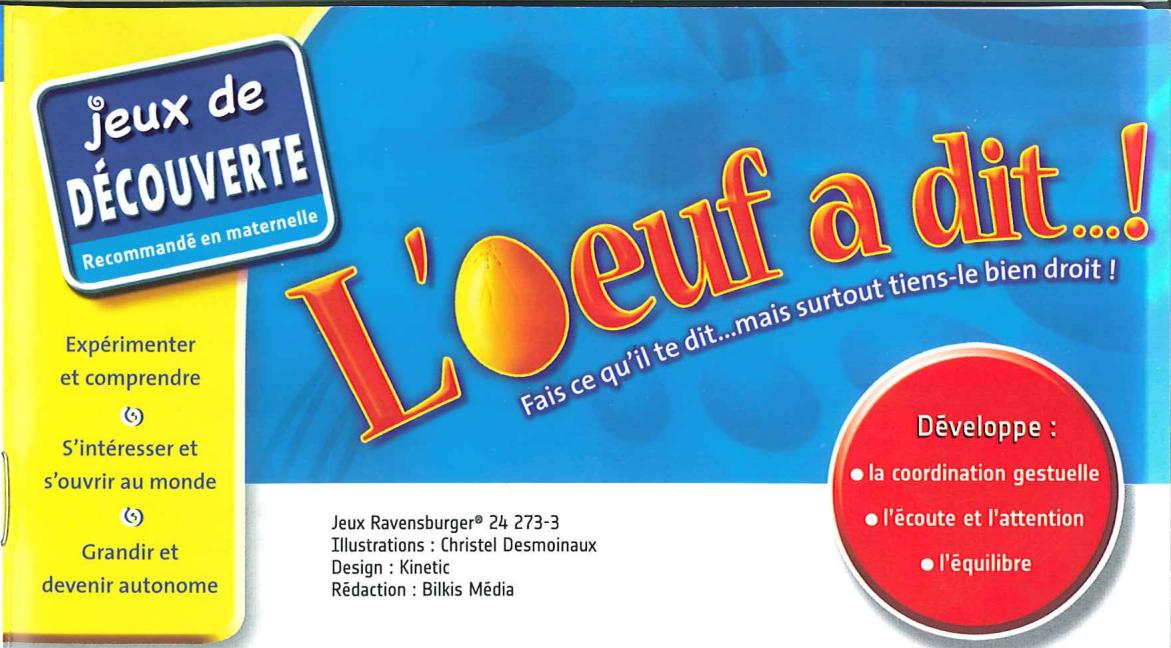 RAVENSBURGER L OEUF A DIT...! - Quelques conseils en cas de problème - 2