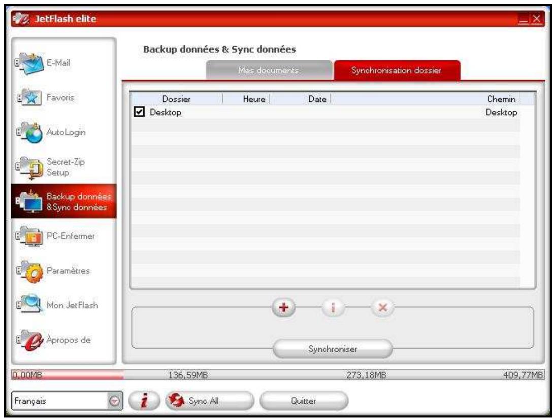 TRANSCEND JETFLASH 700 - Synchronisation des dossiers - 2