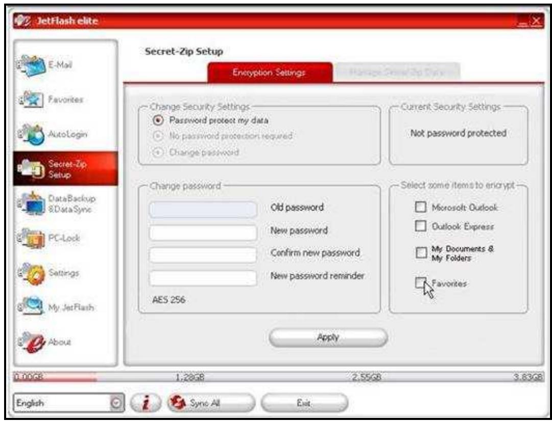 TRANSCEND JETFLASH 700 - Secret-Zip fonction - 1