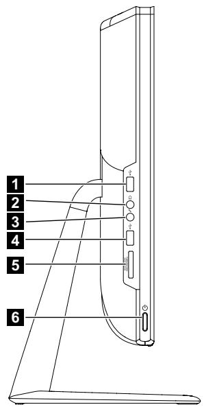 LENOVO C345 VEQ7AFR - Vues latérales gauche et droite de l'ordinateur - 2