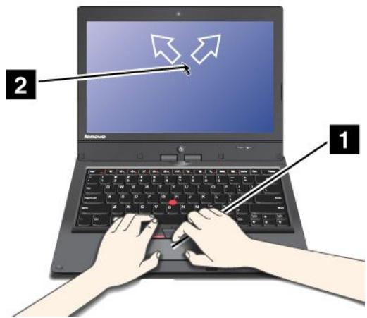 LENOVO THINKPAD TWIST S230 (N3C4PFR) - Utilisation du pavé tactile - 1