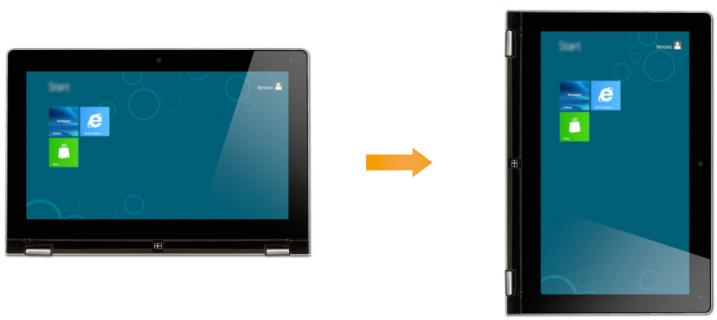 LENOVO YOGA 11S (59373588) - Orientation de l'écran - 1