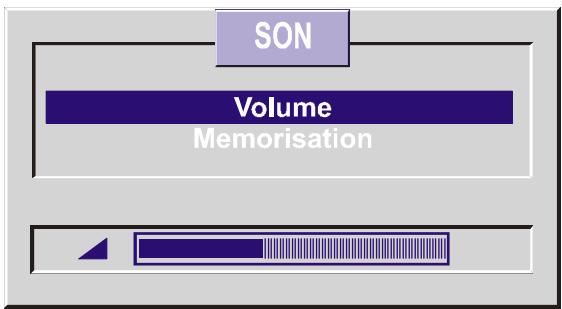 HITACHI C2125T - Réglage du volume - 1