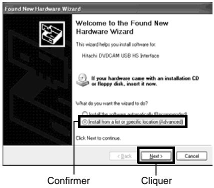 HITACHI DZ-MV350A - INSTALLATION DU PIOTE USB - 1