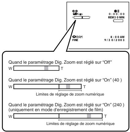 HITACHI DZ-MV350A - AGRANDISSEMENT DE L'IMAGE D'UN SUJET (ZOOM NUMÉRIQUE) - 2