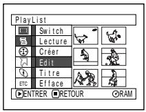 HITACHI DZ-MV350A - AJOUT DE SCÉNES À UNE LISTE DE LECTURE (ÉDITER PLAYLIST) - 1
