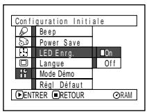 HITACHI DZ-MV350A - ACTIVATION OU DÉSACTIVATION DE DIODE ÉLECTROLUMINESCENTE D'ENREGISTREMENT (LED ENRG.) - 2