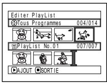 HITACHI DZ-MV350A - AJOUT DE SCÉNES À UNE LISTE DE LECTURE (ÉDITER PLAYLIST) - 3