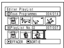 HITACHI DZ-MV350A - SUPPRESSION DE SCENES D'UNE LISTE DE LECTURE (ÉDITER PLAYLIST) - 2