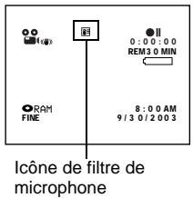 HITACHI DZ-MV350A - ATTENUATION DU BRUIT DU VENT PENDANT L'ENREGISTREMENT (FILTRE MIC.) - 2