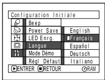 HITACHI DZ-MV350A - CHANGEMENT DE LA LANGUAGE D'AFFICHAGE - 1