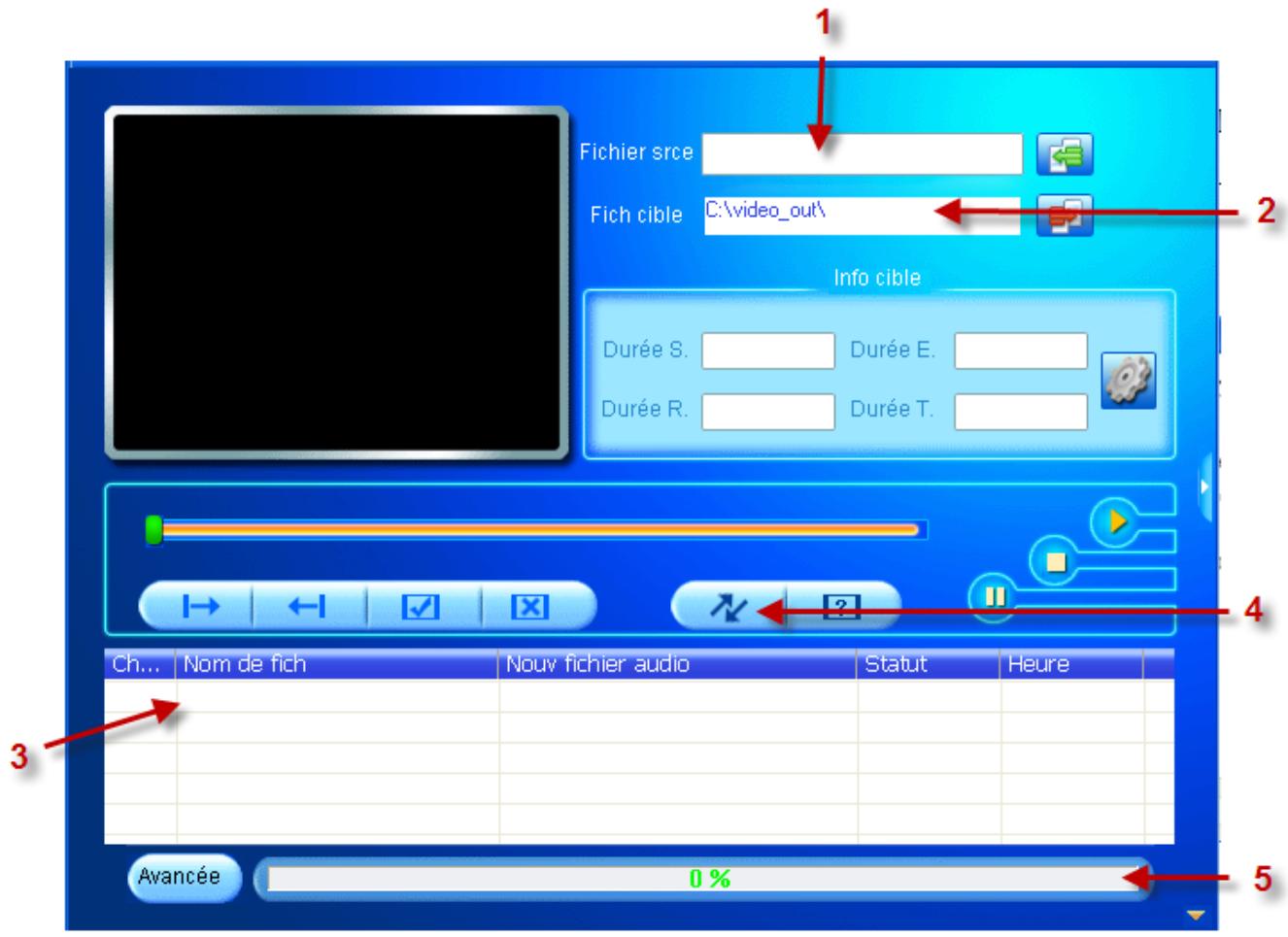 D-JIX M350 - Conversion des vidéos : - 2