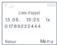 LEXIBOOK DP620F - Présentation du nombre appelant - 2