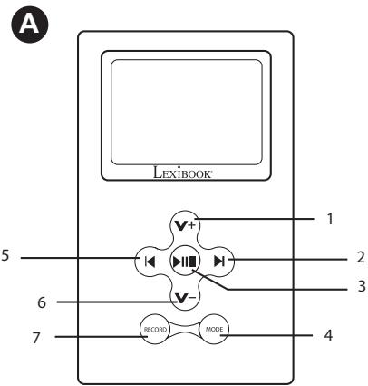 LEXIBOOK DMP103BB - Mode d'emploi Instruction manual - 1