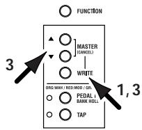 KORG AX10A - Ein Programm speichern - 3