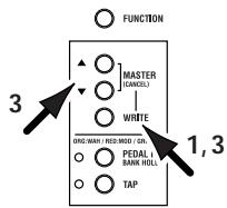 KORG AX10A - Enregistrement d'un programme - 3