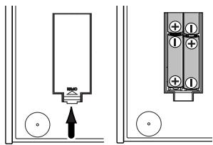 KORG AX10A - Lors d'une alimentation sur piles : - 1