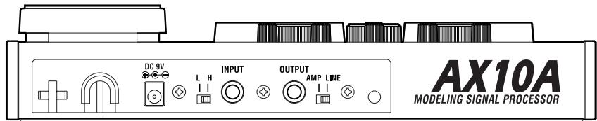 KORG AX10A - Rear panel - 1