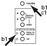 KORG AX10A - C: Balayage des banques (en laissant fixé le programme) - 2