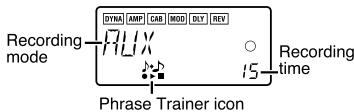 KORG PANDORA - Select the recording mode - 1