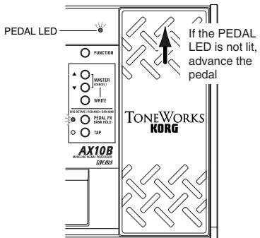 KORG AX10B - Using the expression pedal - 1