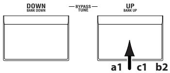 KORG AX10B - c: Durch die Banken schalten (das Programm fest laßen) - 1