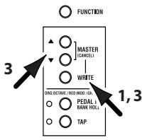 KORG AX10B - Ein Programm speichern - 2