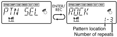 KORG PX4B - Chain Pattern settings - 1