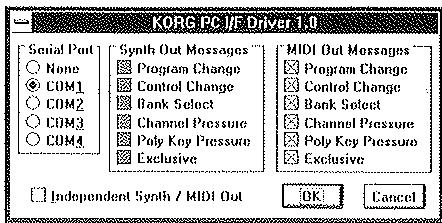 KORG I30 - Installation du korg MIDI driver sous windows 3.1 - 5