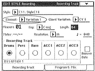KORG I30 - Essai d'une variation d'accord - 1