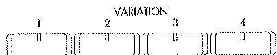 KORG I30 - Boutons VARIATION 1~4 - 3