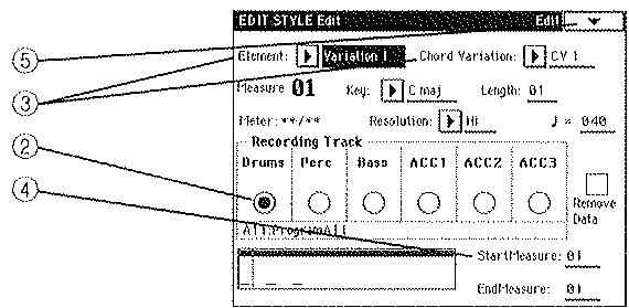 KORG I30 - Insertion d'un motif dans une piste - 1