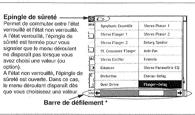 KORG I30 - Bouton de déroulement - 1