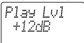 KORG ESX1SD - Wiedergabepegel (PLAY LEVEL) - 2