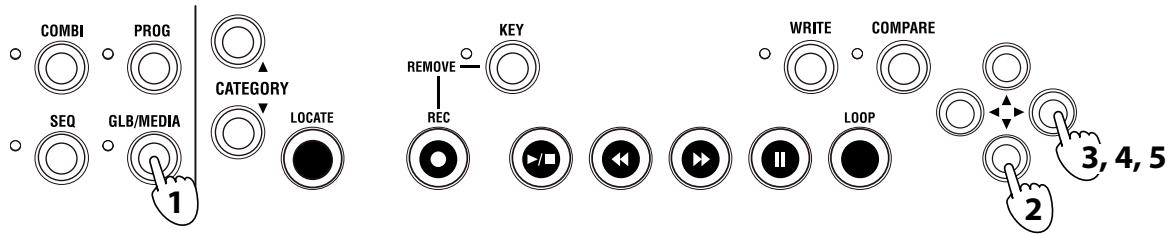 KORG MICROSTATION - Cargar las canciones de demostración - 1