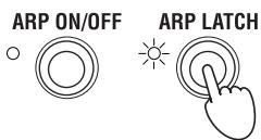 KORG MICROSTATION - Utilisation de l'arpégiateur - 2