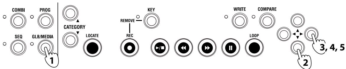 KORG MICROSTATION - Charger les morceaux de démonstration - 1