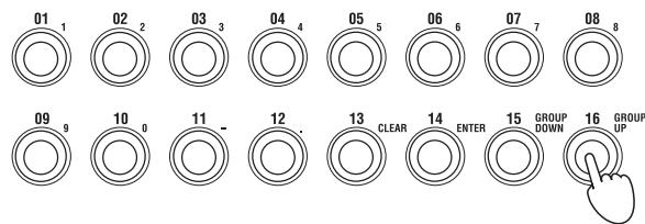 KORG MICROSTATION - Press the function 16 button (GROUP UP) once. - 1