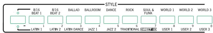 KORG PA50SD - Selectionner un STYLE - 2