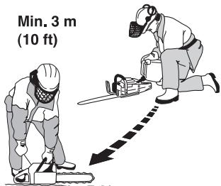 JONSERED CS 2245 - Sécurité carburant - 1