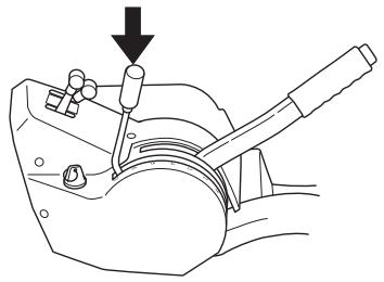 JONSERED FR 2218 FA 4X4 - Lever de réglage de la hauteur de coupe - 1