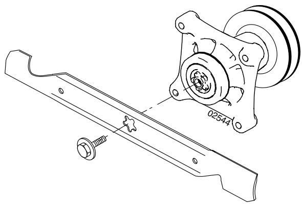 JONSERED LT 2122 A - Vidange de l'huile du moteur - 2