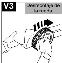 JONSERED 560 - Si Tiene palancas instaladas en la rueda no intente desenroscar el tapacubo de la rueda. Utilice las palancas paraCambiar la alta de corte. - 3