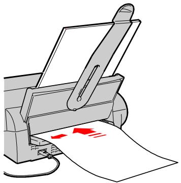 OLIVETTI ARTJET 12 - Chargement du papier dans le canal de l'alimentation manuelle - 2
