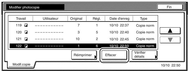 OLIVETTI D-COPIA 45 - ② Vérifier le contenu des travaux de copie enregistrés - 9