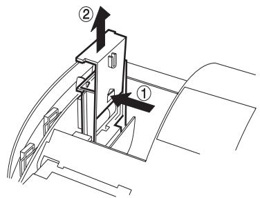 OLIVETTI ECR 2350 - Installation et remplacement des piles - 3