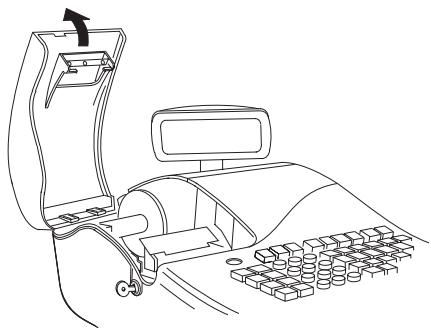 OLIVETTI ECR 2350 - Installation et remplacement des piles - 1