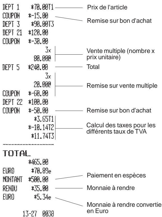 OLIVETTI ECR 2550 - Vente avec remises multiples - 2