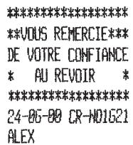 OLIVETTI ECR 2550 - Ticket vide - 1