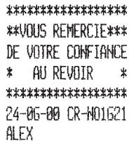 OLIVETTI ECR 2550 - Application d'un pourcentage de majorationprogramme à un article - 1